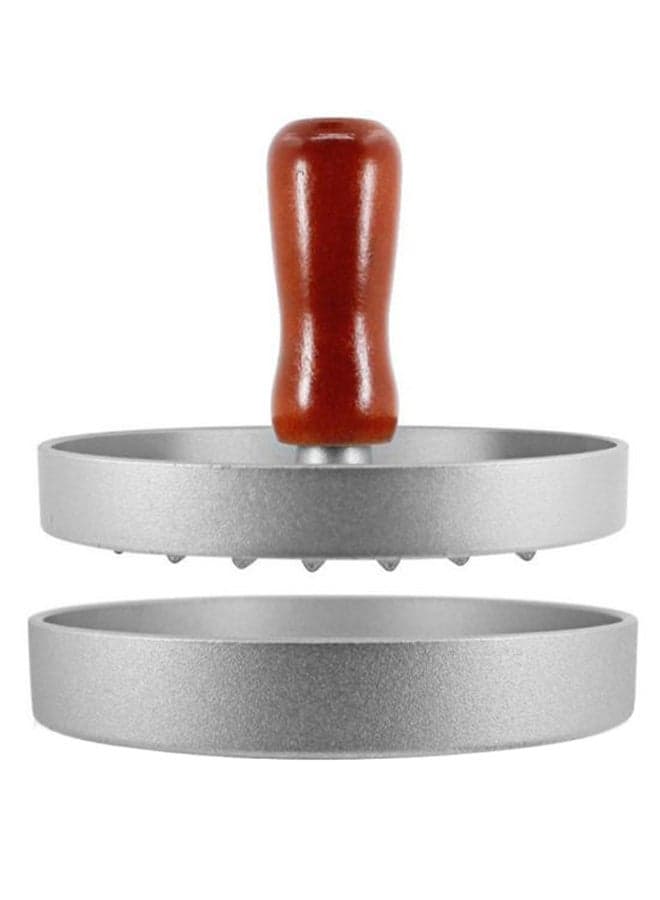Non Stick Hamburger Mould Silver/Brown