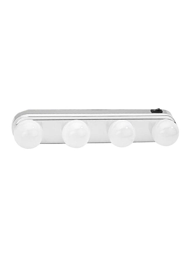 4 LED Vanity Mirror Make Up Light Multicolour 30x3x20cm