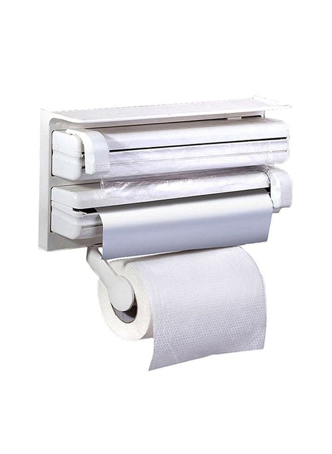 Triple Paper Dispenser White 28x48cm