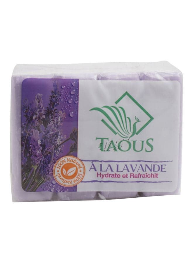 4-Piece Lavender Fragrance Beauty Soap Set 125grams