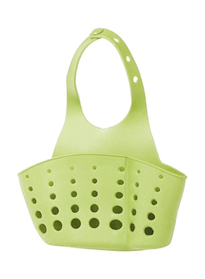 Adjustable Snap Sink Sponge Storage Rack Green 19 x 13cm