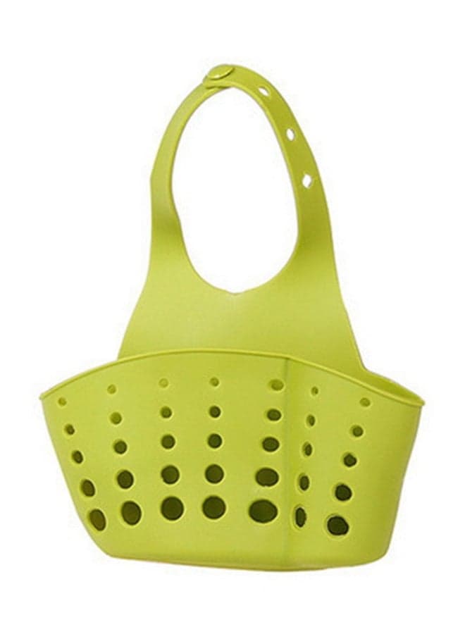 Adjustable Snap Sink Sponge Storage Rack Green 19 x 13cm
