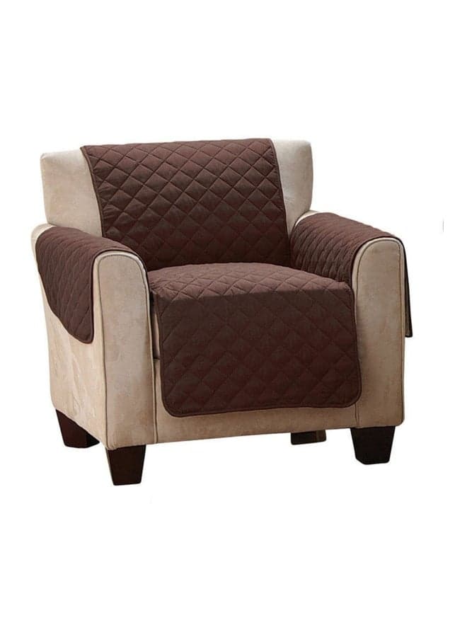 Reversible Sofa Slip Cover Brown 32x32x3cm