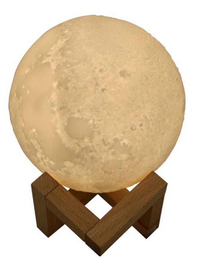 Electric 3D Moon Lamp Air Humidifier Brown