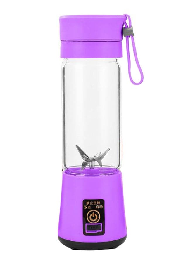 Mini Portable Household Electric Juicer Machine 401 ml ZH271106-040 Purple/Clear