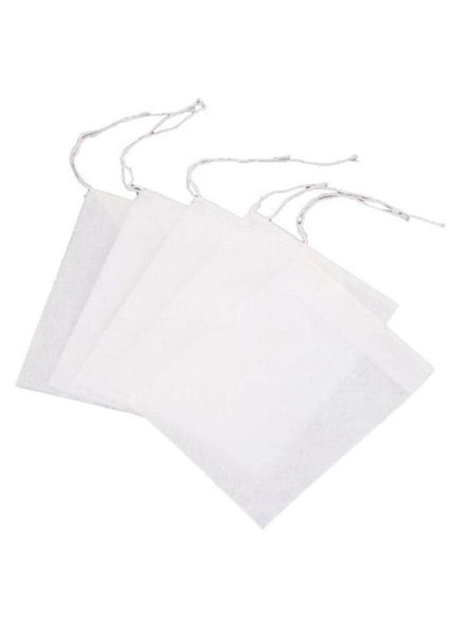 100-Piece Tea Bag With String Heal Filter White