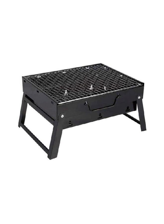 Portable BBQ Charcoal Grill Black 13.77x10.75x2.45inch