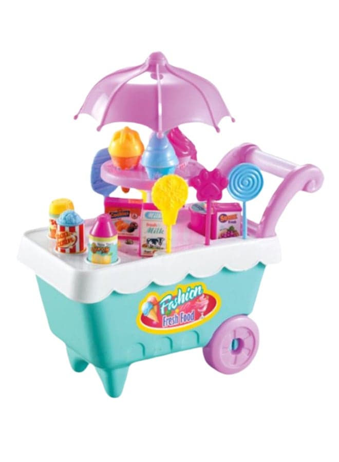 Funny Candy Ice Cream Cart House Set 14 × 8 × 20cm