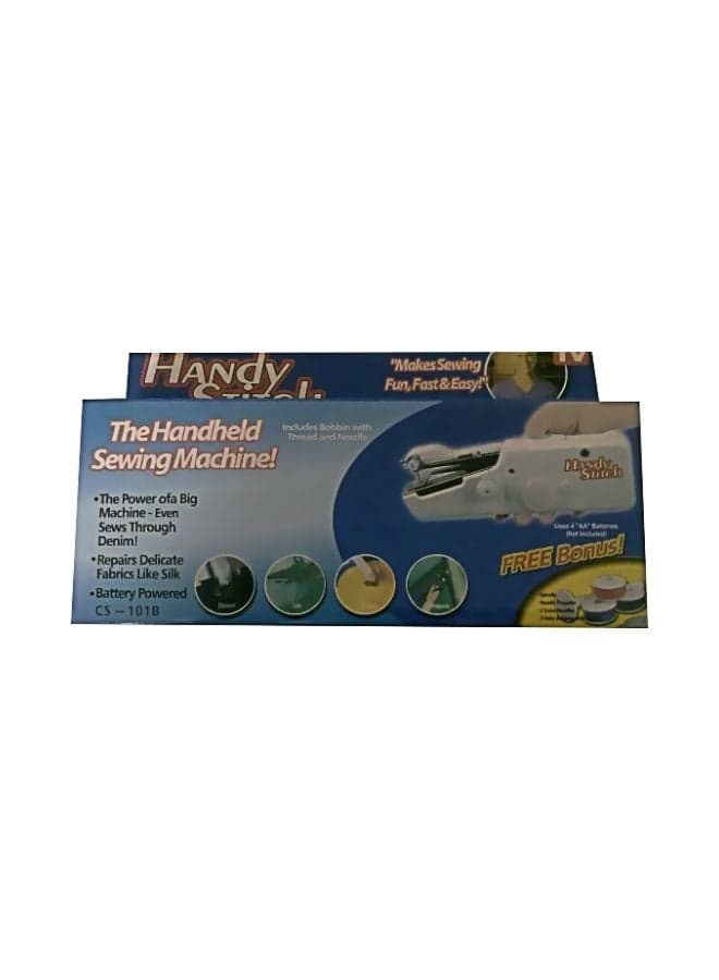 Handheld Sewing Machine Off White/White/Silver CS-101B Off-White/White/Silver
