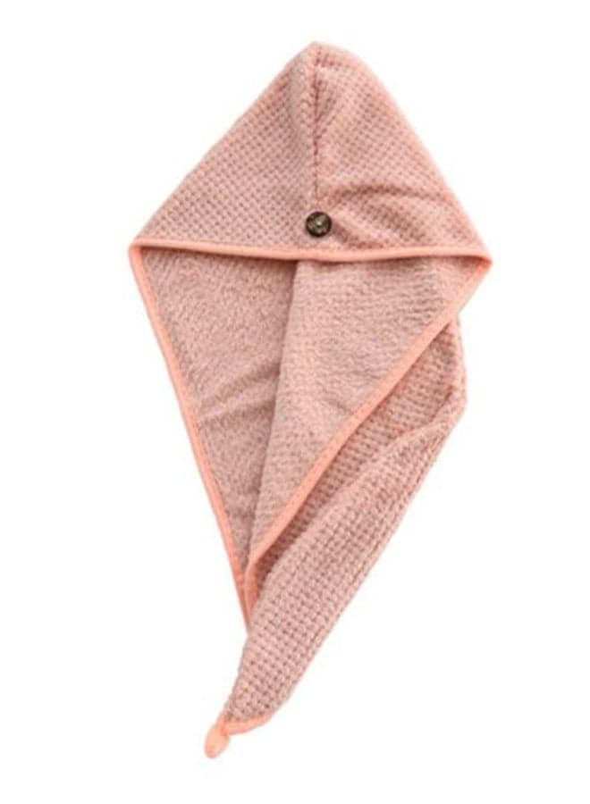 Drain Dry Hair Shower Cap Towel Pink 43 x 60cm
