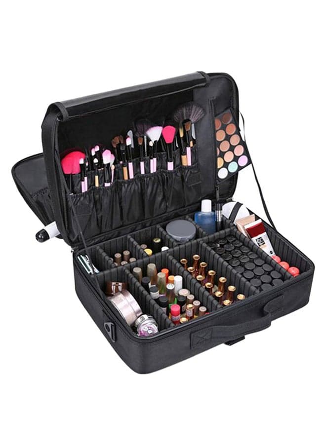 Professional 3 Layer Cosmetic Case Black