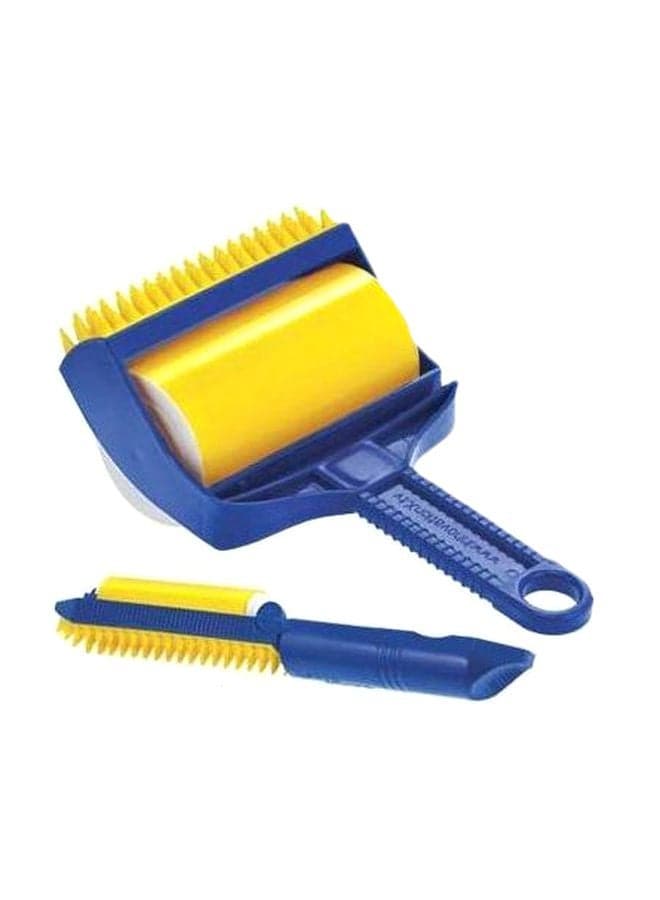 2-Piece Lint Roller Brush Blue/Yellow