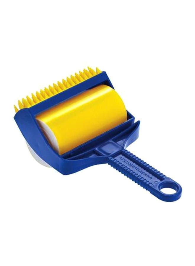 Cleaning Roller With Built-In Fingers Blue/Yellow