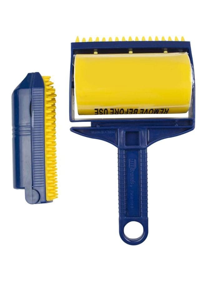 2-Piece Lint Roller Brush Blue/Green