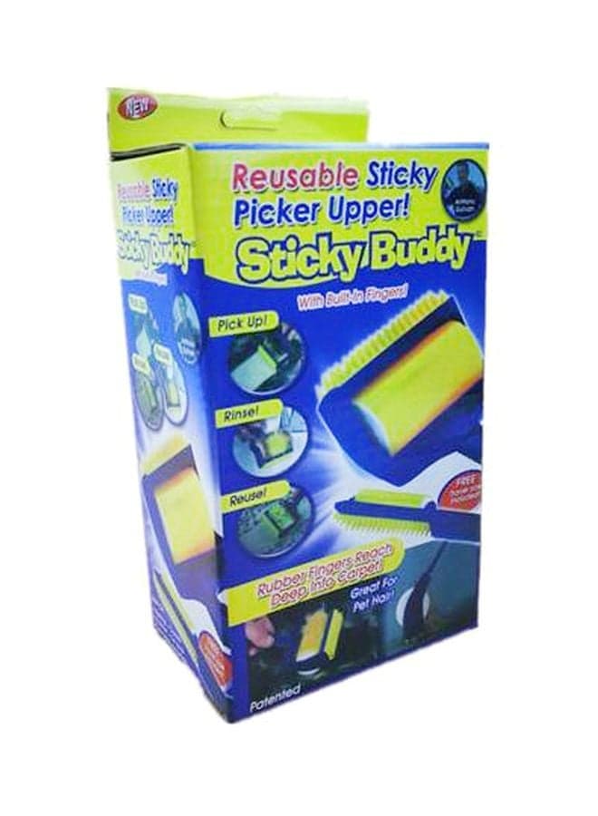 2-Piece Sticky Buddy Brush Set Blue/Yellow