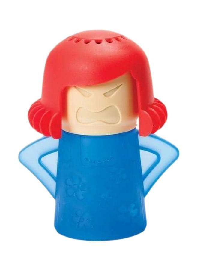 Angry Mama Microwave Cleaner Blue/Red/Beige 8.4x4.25x3.1inch