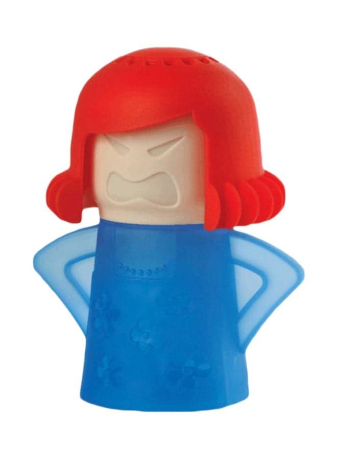 Angry Mama Designed Microwave Cleaner Blue/Red/Beige 3x4.5x5.5inch