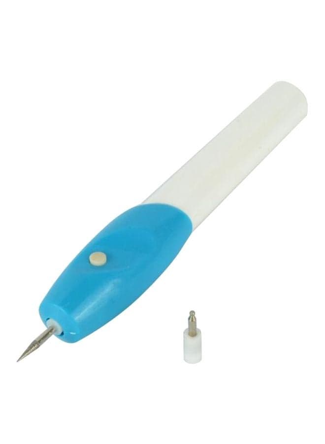 DIY Electric Engraving Pen White/Blue/Silver
