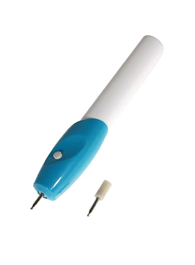 Stainless Steel Engraving Marking Pen White/Blue