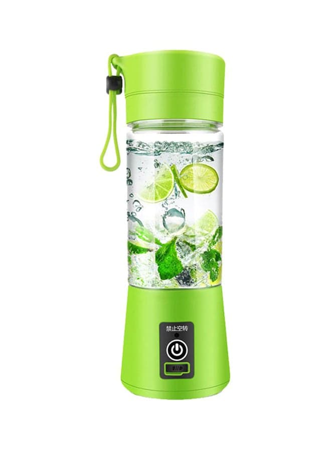 Portable USB Charging Juicer 350ml 380 ml JC0001 Green/Clear