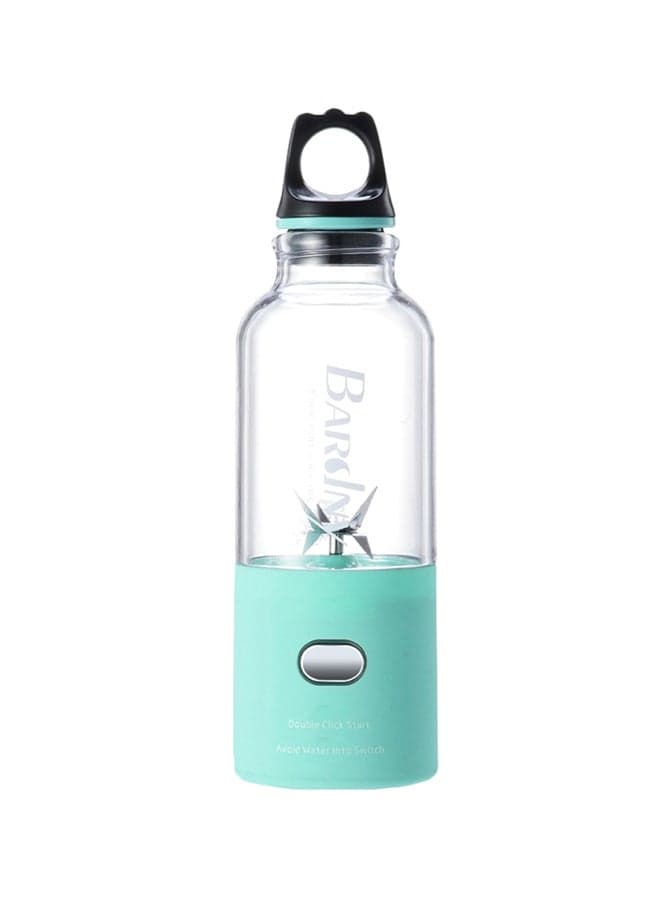 6-Blade Portable USB Charging Juicer 500.0 ml JC0010 Blue/Clear/Black