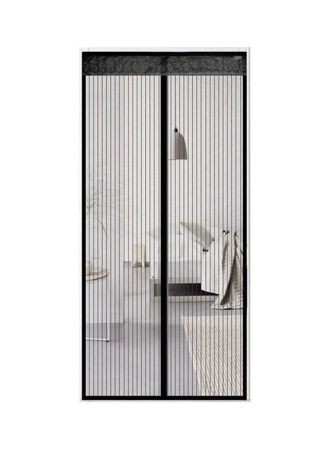 Anti-Mosquito Screen Door Curtain Black 100x210cm
