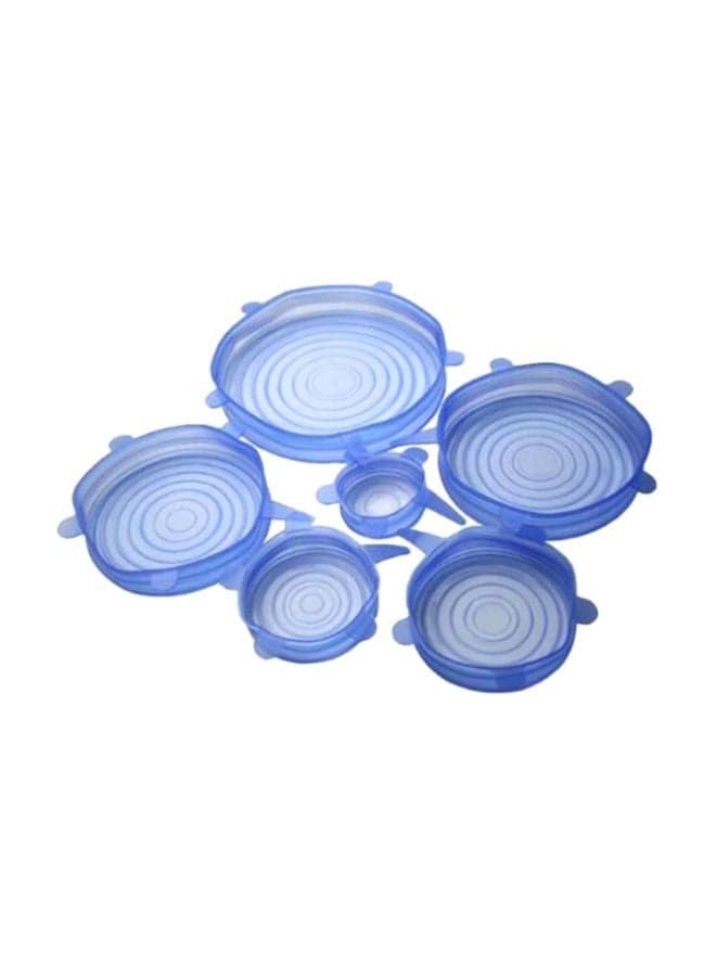 6-Piece Food Cover Stretch Lids Set Multicolour