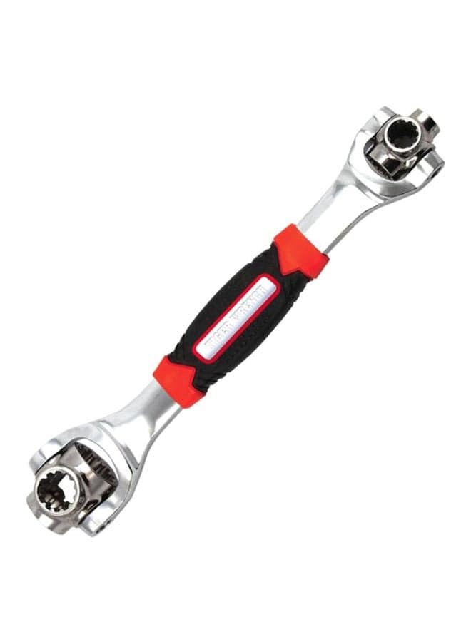 Multi-Functional Adjustable Wrench Red/Black/Silver