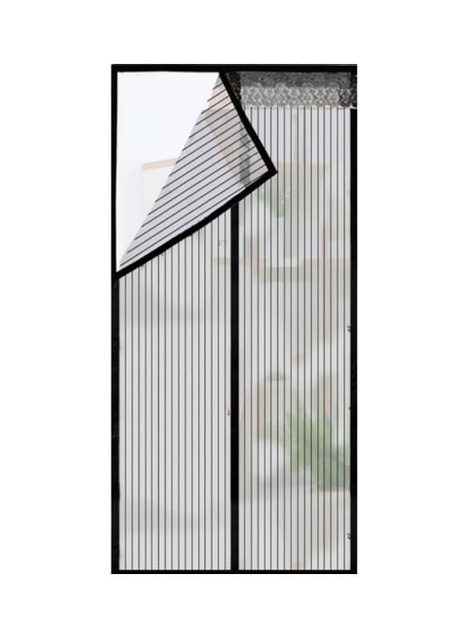 Full Frame Magnetic Mosquito Repellent Door Curtain Black 70x200cm