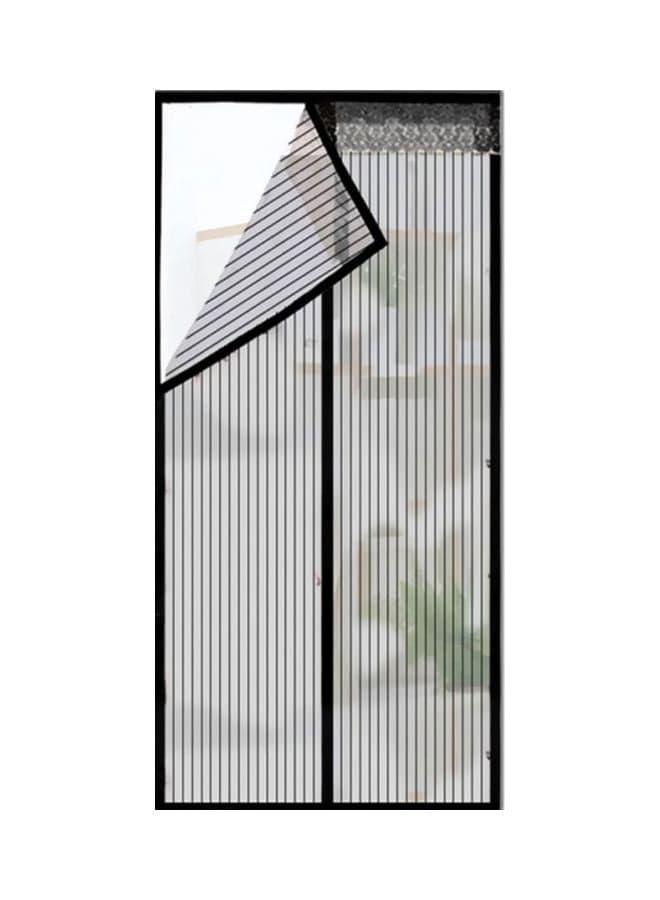 Full Frame Magnetic Mosquito Repellent Door Curtain Black 90x210cm