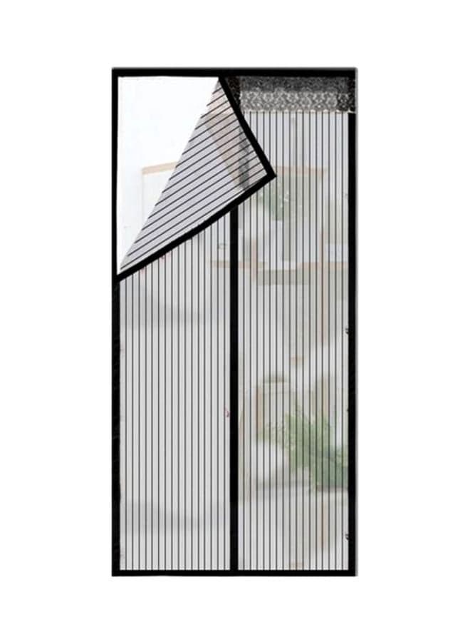 Full Frame Magnetic Mosquito Repellent Door Curtain Black/Grey 80x190cm