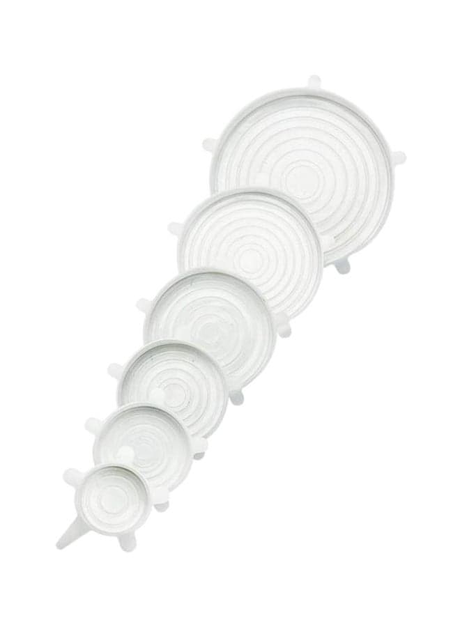 6-Piece Fresh Cover Lids White 6-Piece