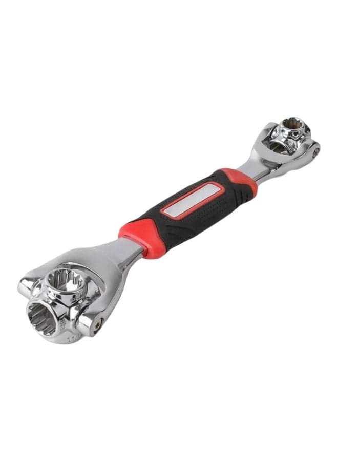 Multifunctional Metric Wrench Silver /Black/Red 48inch