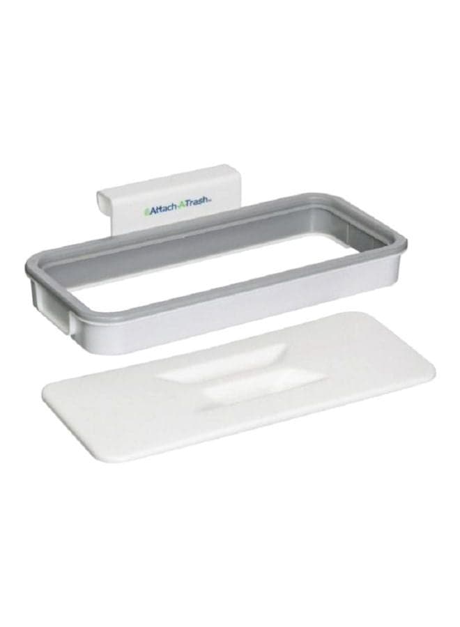 Plastic Trash Bag Holder White/Grey