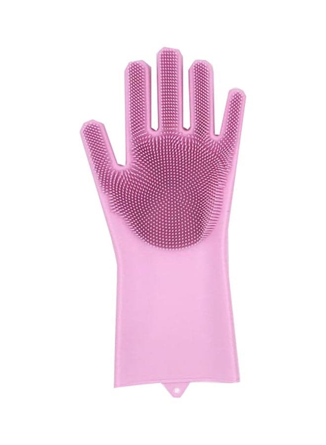 2-Piece Disposable Cleaning Gloves Set Pink