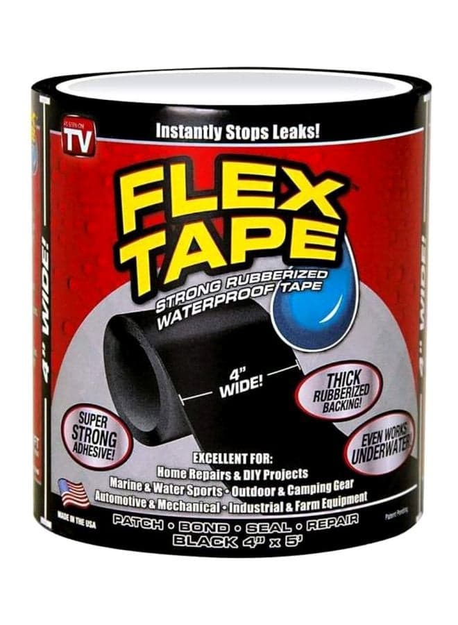 Waterproof Duct Tape 4" X 5' Black