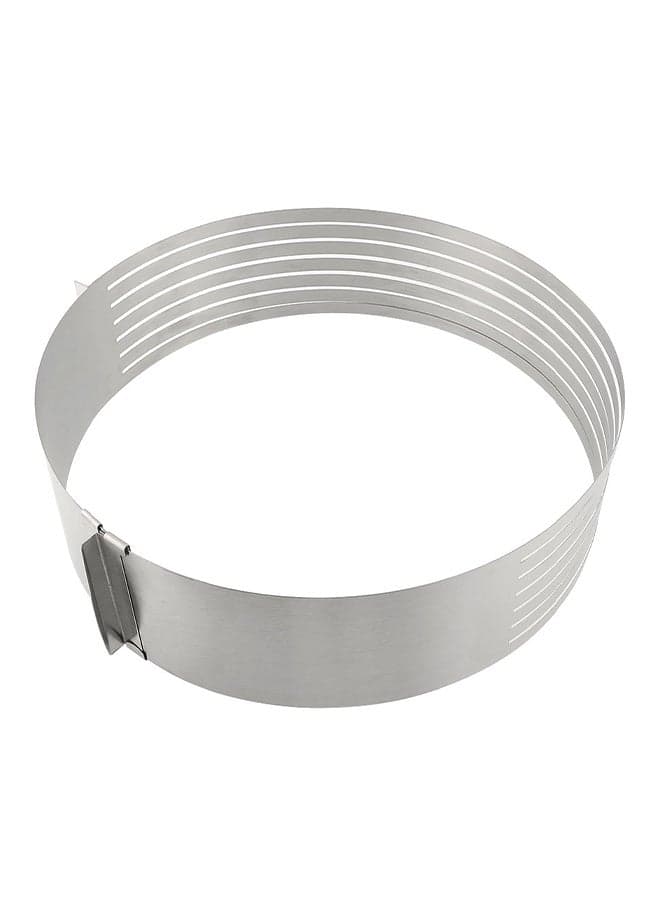 Adjustable Layer Cake Mould Silver 8.5cm