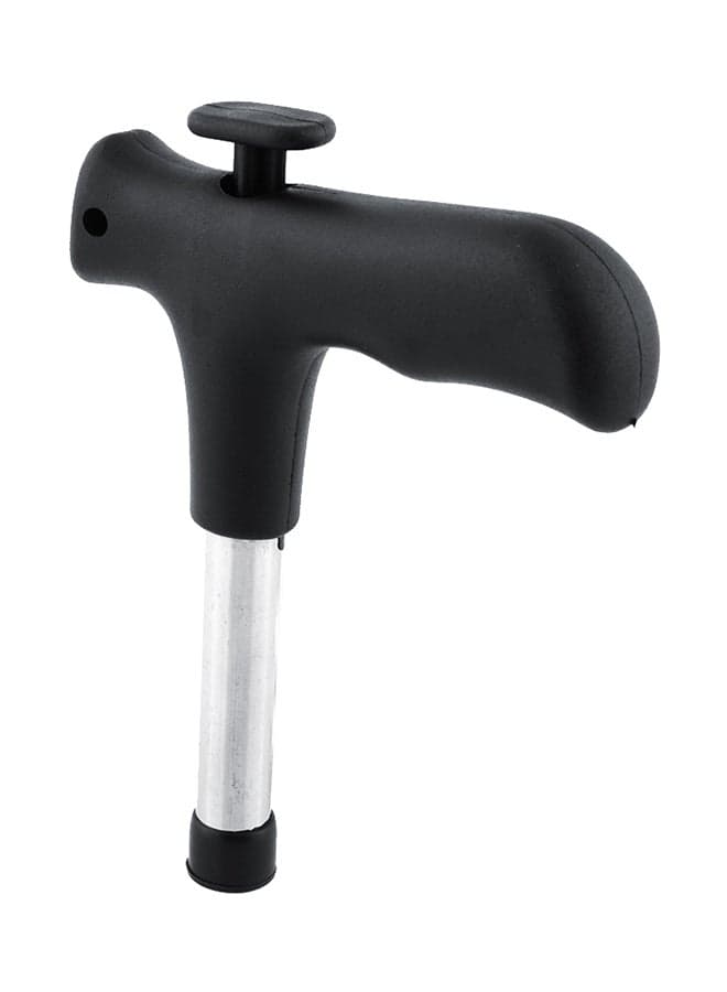 Coconut Opener Driller Knife And Cleaning Stick Black/Silver 12.5 x 9.5centimeter