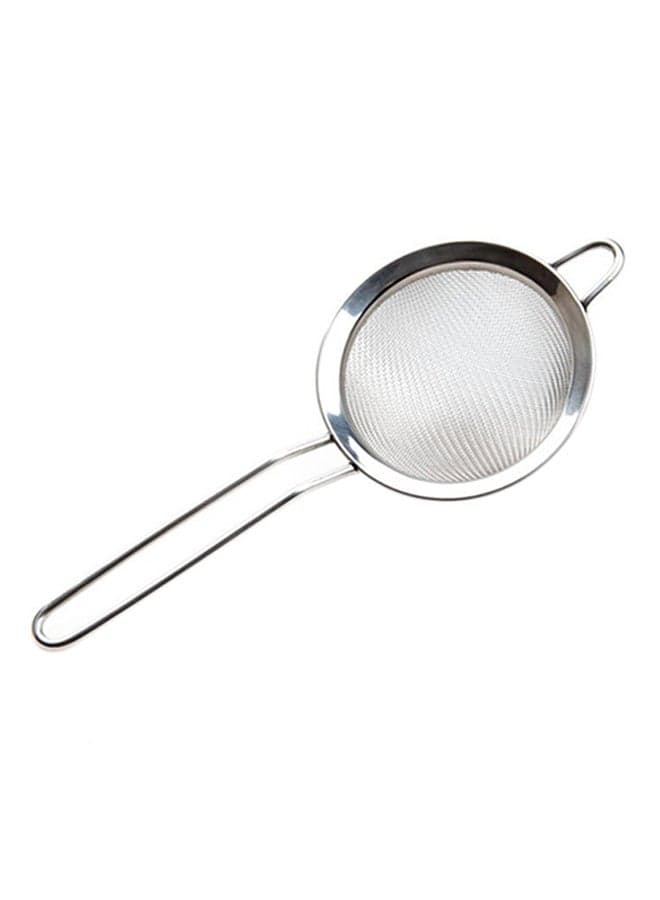 Fine Mesh Wire Sieve Strainer Silver
