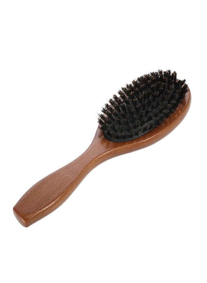 Boar Bristle Paddle Hair Brush Brown/Black