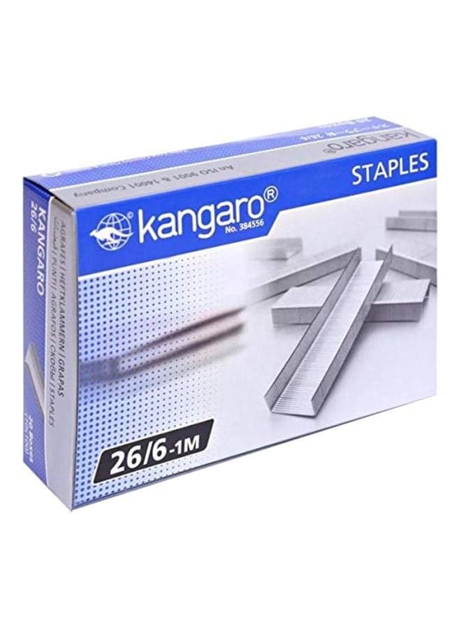 1000-Piece Staple Pins Silver
