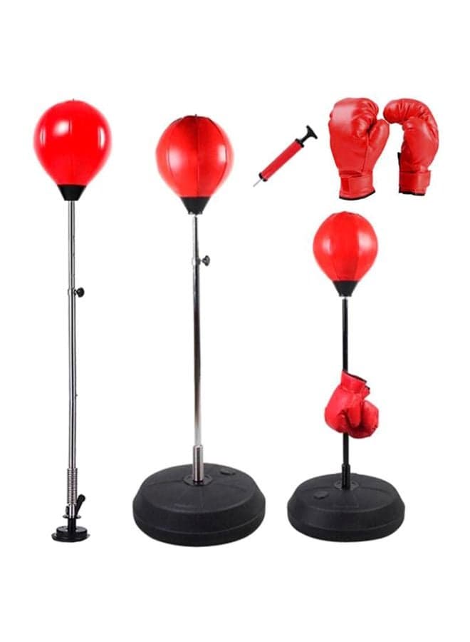 Boxing Punch Bag With Gloves Set