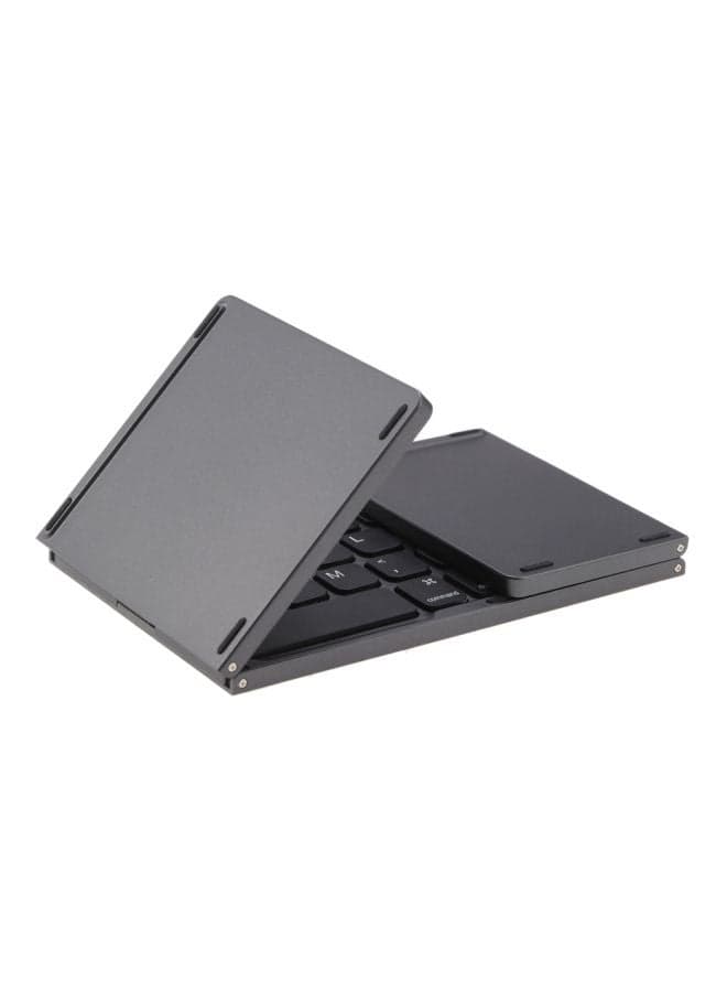 Wireless Foldable Keyboard With Touchpad Dark Grey