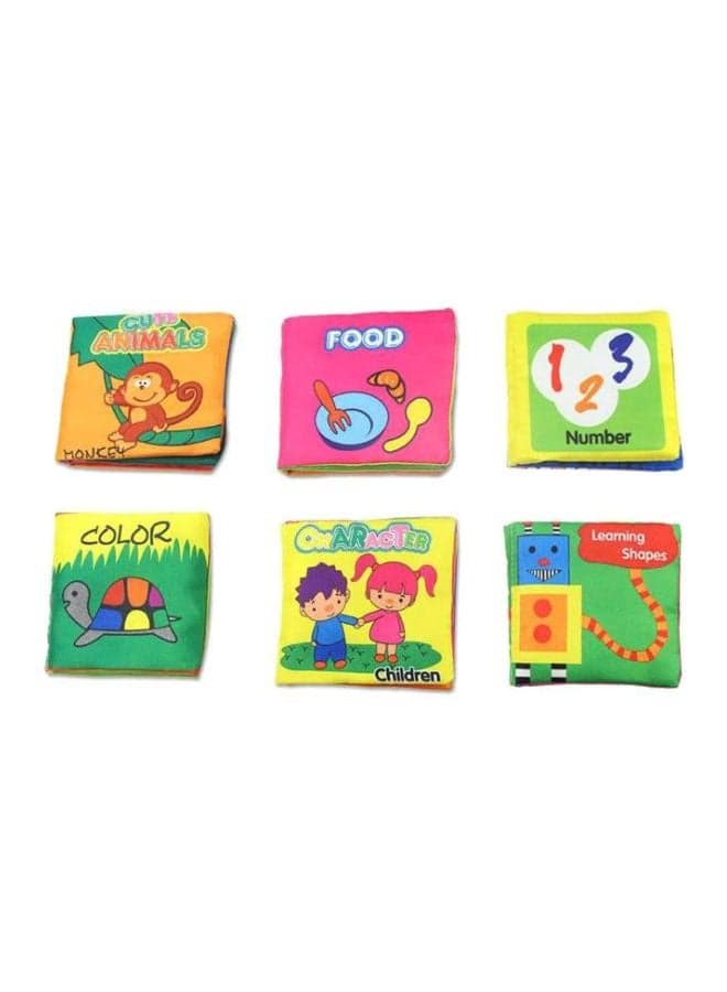 6-Piece Early Learning Cloth Book VFVBRX26