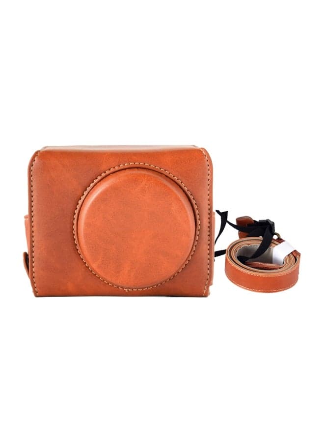 Protective Camera Cover With Shoulder Strap For Canon PowerShot G7X Mark II/G7X II Brown