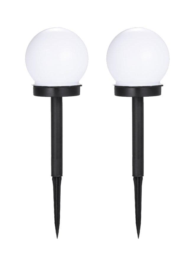 2-Piece Solar Led Outdoor Lamp Cold White 13x3.94inch