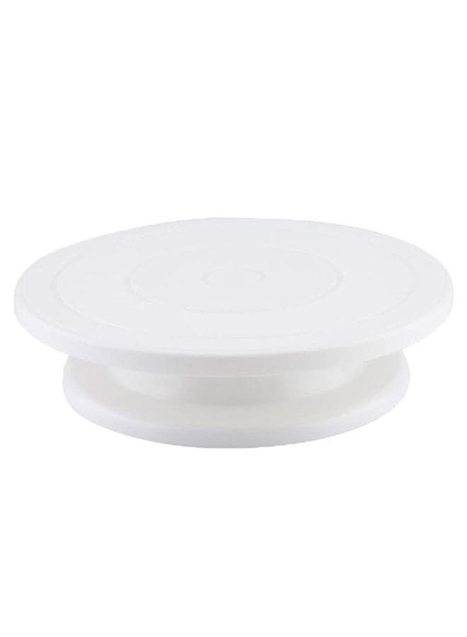 Turntable Cake Decorating Revolving Stand White