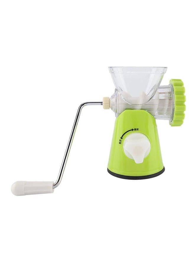 Multifunctional Home Manual Meat Grinder Green 670grams