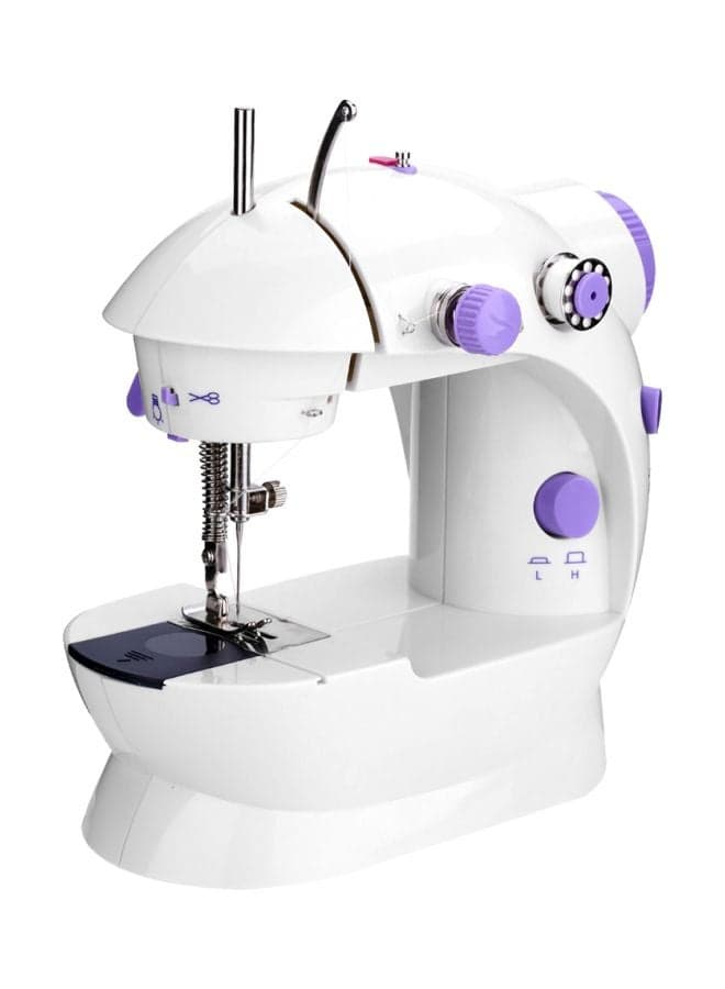 Portable Electric Sewing Machine SM-202A White/Purple
