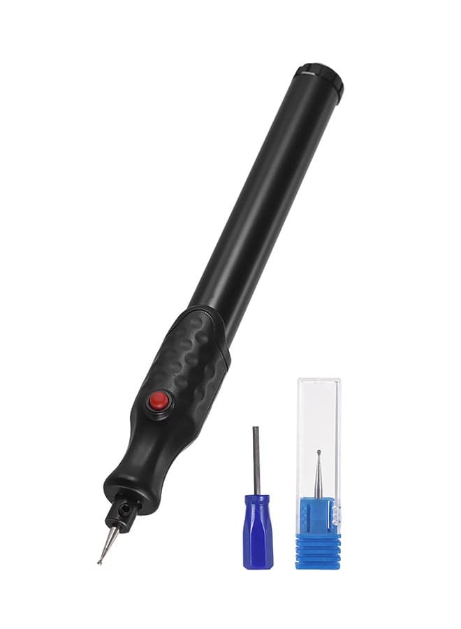 Cordless Electric Micro Engraving Pen Black